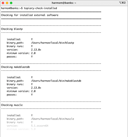 topiary-check-installed terminal output